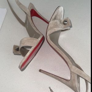 Christian Louboutin Umberta 100 Suede Sandals